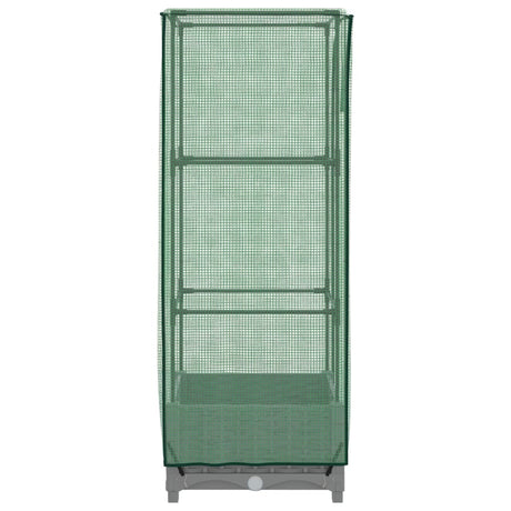 Plantenbak verhoogd met kashoes 40x40x123 cm rattanlook - AllerleiShop