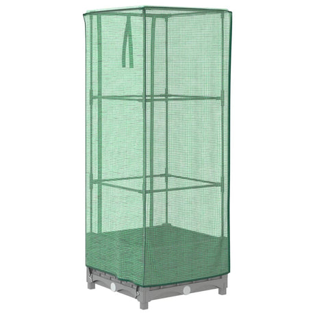 Plantenbak verhoogd met kashoes 40x40x123 cm rattanlook - AllerleiShop