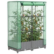 Plantenbak verhoogd met kashoes 80x40x123 cm rattanlook - AllerleiShop