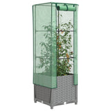 Plantenbak verhoogd met kashoes 40x40x139 cm rattanlook - AllerleiShop