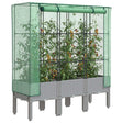 Plantenbak verhoogd met kashoes 120x40x140 cm rattanlook - AllerleiShop