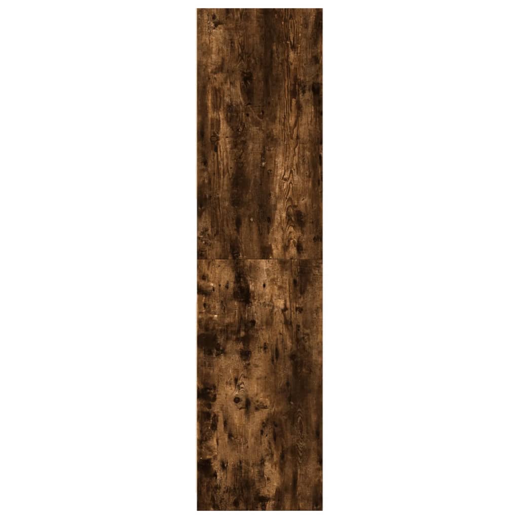 Kledingkast 80x50x200 cm bewerkt hout gerookt eikenkleurig - AllerleiShop