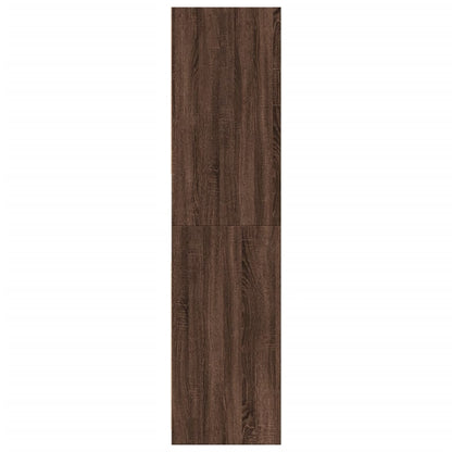 Kledingkast 80x50x200 cm bewerkt hout bruin eikenkleur - AllerleiShop