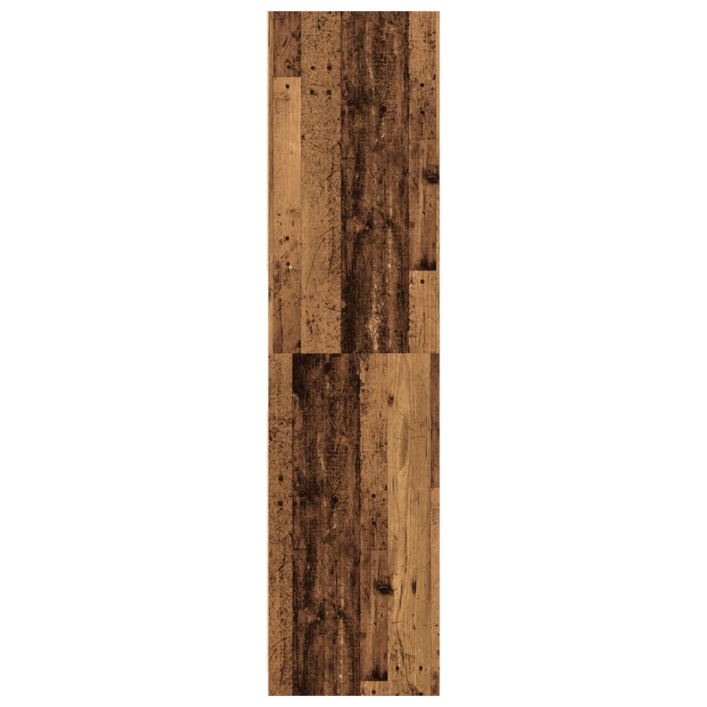 Kledingkast 80x50x200 cm bewerkt hout oud hout - AllerleiShop