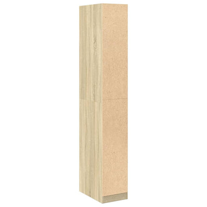 Kledingkast 30x50x200 cm bewerkt hout sonoma eikenkleurig - AllerleiShop