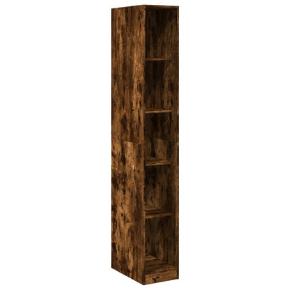 Kledingkast 30x50x200 cm bewerkt hout gerookt eikenkleurig - AllerleiShop