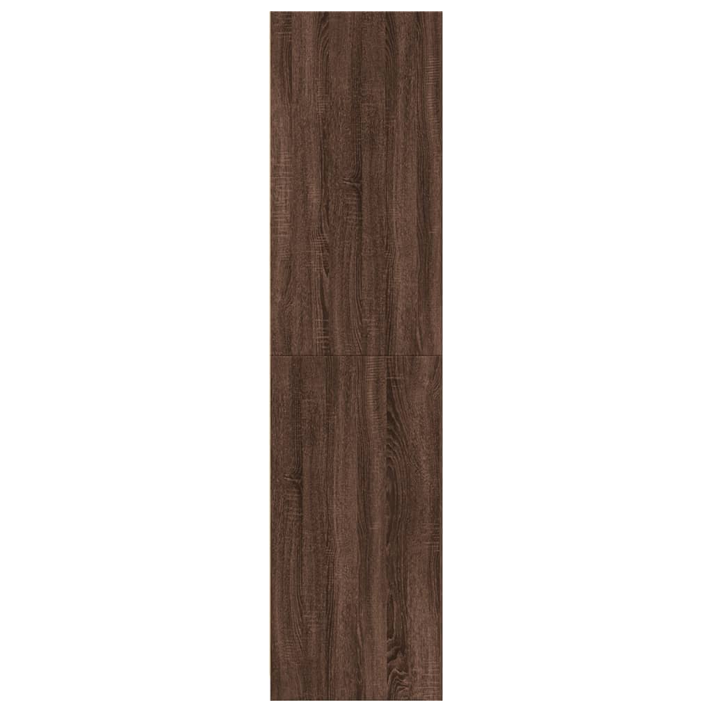 Kledingkast 30x50x200 cm bewerkt hout bruin eikenkleur - AllerleiShop