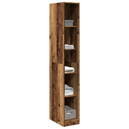 Kledingkast 30x50x200 cm bewerkt hout oud hout - AllerleiShop