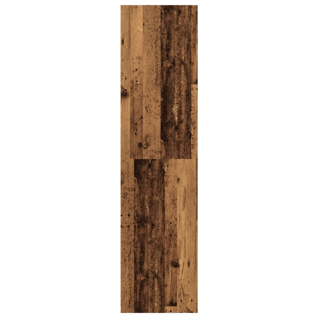 Kledingkast 30x50x200 cm bewerkt hout oud hout - AllerleiShop