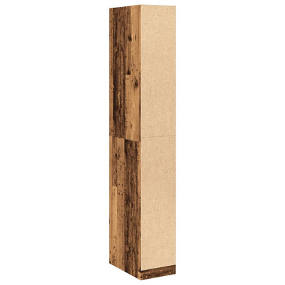 Kledingkast 30x50x200 cm bewerkt hout oud hout - AllerleiShop