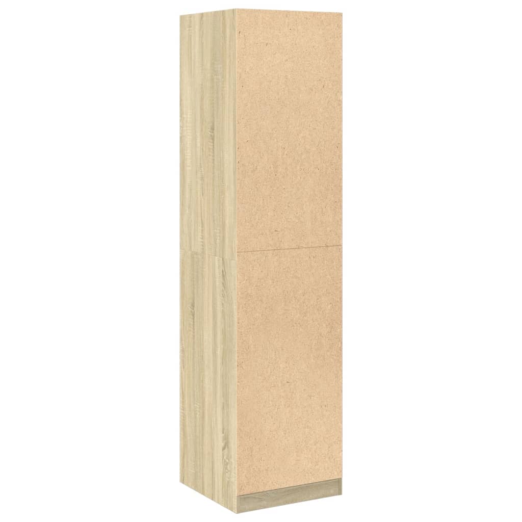 Kledingkast 50x50x200 cm bewerkt hout sonoma eikenkleurig - AllerleiShop