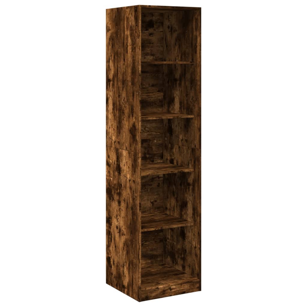 Kledingkast 50x50x200 cm bewerkt hout gerookt eikenkleurig - AllerleiShop