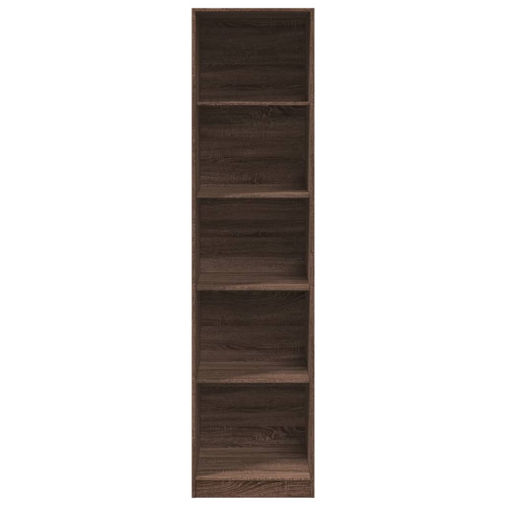 Kledingkast 50x50x200 cm bewerkt hout bruin eikenkleurig - AllerleiShop