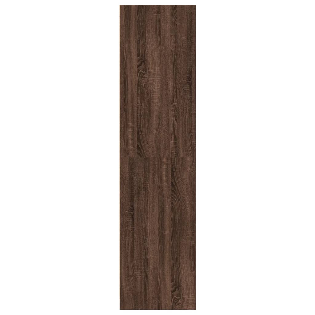 Kledingkast 50x50x200 cm bewerkt hout bruin eikenkleurig - AllerleiShop