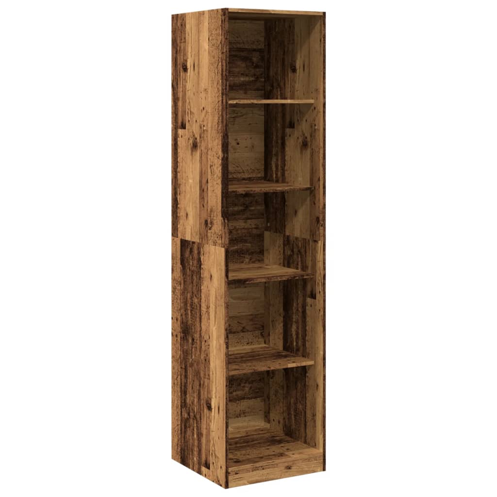 Kledingkast 50x50x200 cm bewerkt hout oud hout - AllerleiShop