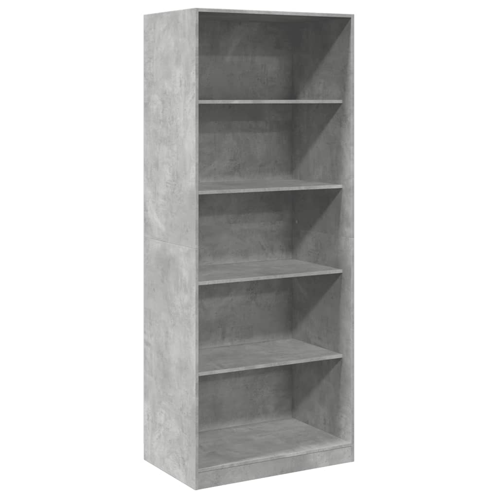 Kledingkast 80x50x200 cm bewerkt hout betongrijs - AllerleiShop