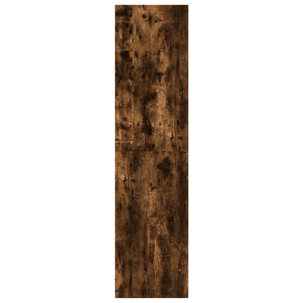 Kledingkast 80x50x200 cm bewerkt hout gerookt eikenkleurig - AllerleiShop