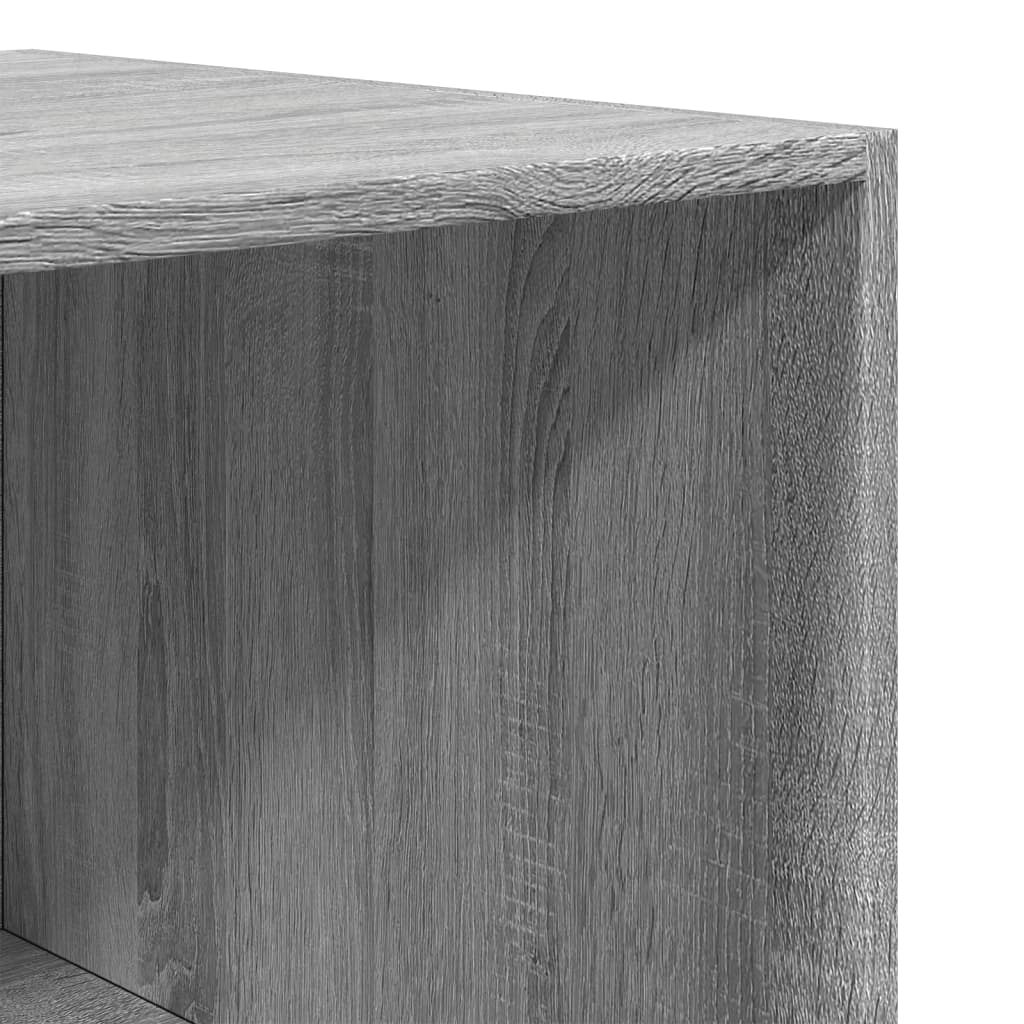 Kledingkast 80x50x200 cm bewerkt hout grijs sonoma eikenkleur - AllerleiShop