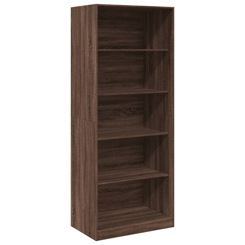 Kledingkast 80x50x200 cm bewerkt hout bruin eikenkleur - AllerleiShop