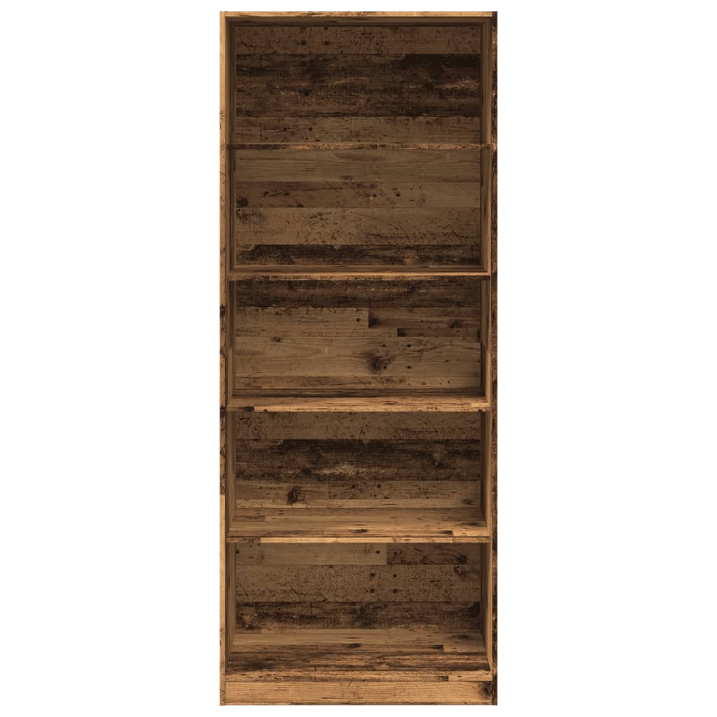 Kledingkast 80x50x200 cm bewerkt hout oud hout - AllerleiShop