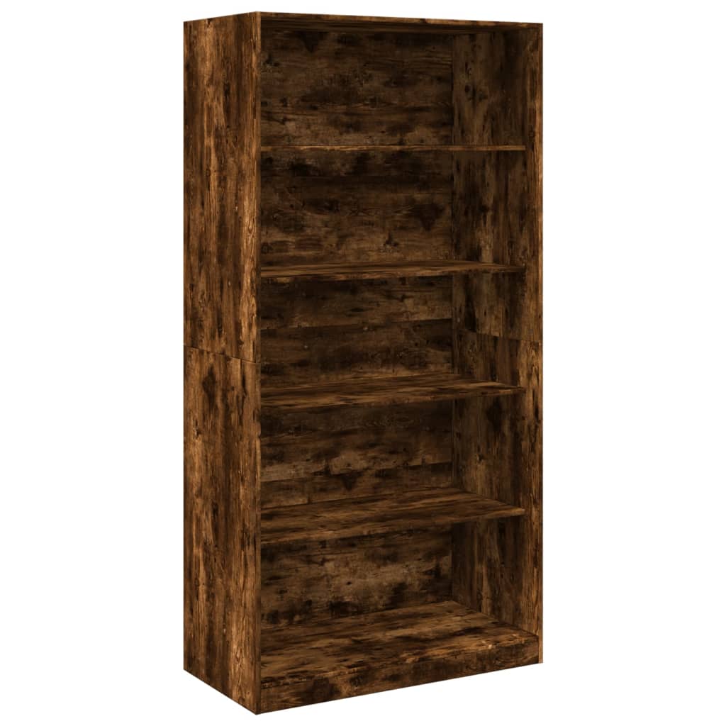 Kledingkast 100x50x200 cm bewerkt hout gerookt eikenkleurig - AllerleiShop