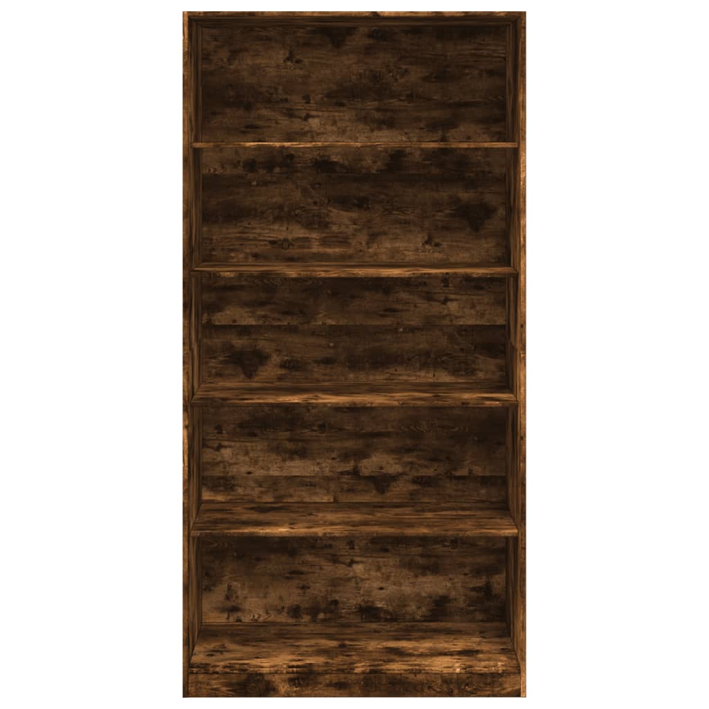 Kledingkast 100x50x200 cm bewerkt hout gerookt eikenkleurig - AllerleiShop