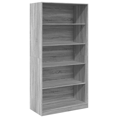 Kledingkast 100x50x200 cm bewerkt hout grijs sonoma eikenkleur - AllerleiShop