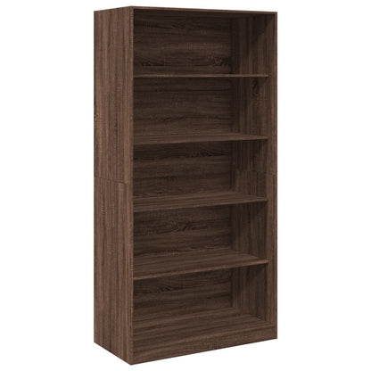 Kledingkast 100x50x200 cm bewerkt hout bruin eikenkleur - AllerleiShop