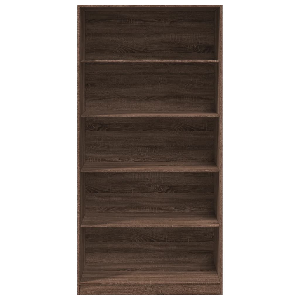 Kledingkast 100x50x200 cm bewerkt hout bruin eikenkleur - AllerleiShop