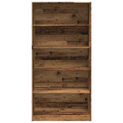 Kledingkast 100x50x200 cm bewerkt hout oud hout - AllerleiShop