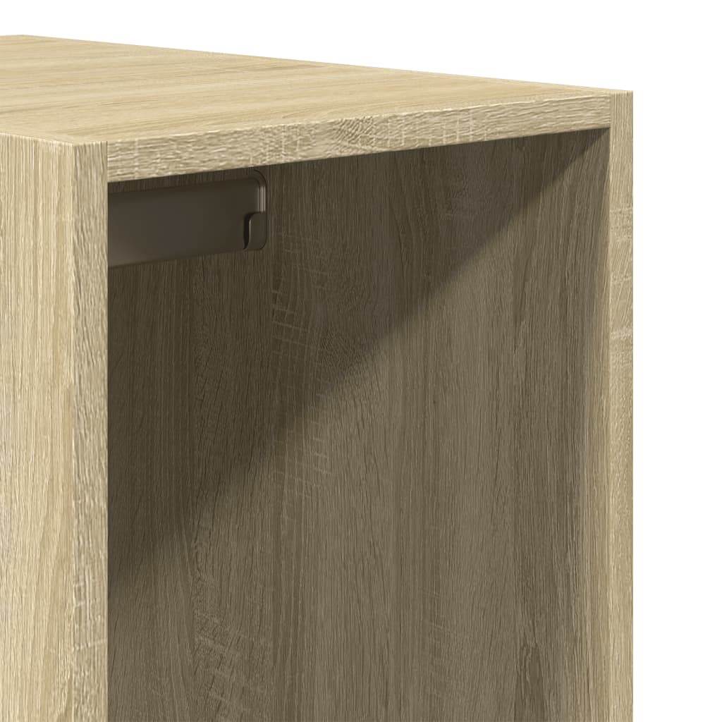 Kledingkast 30x50x200 cm bewerkt hout sonoma eikenkleurig - AllerleiShop