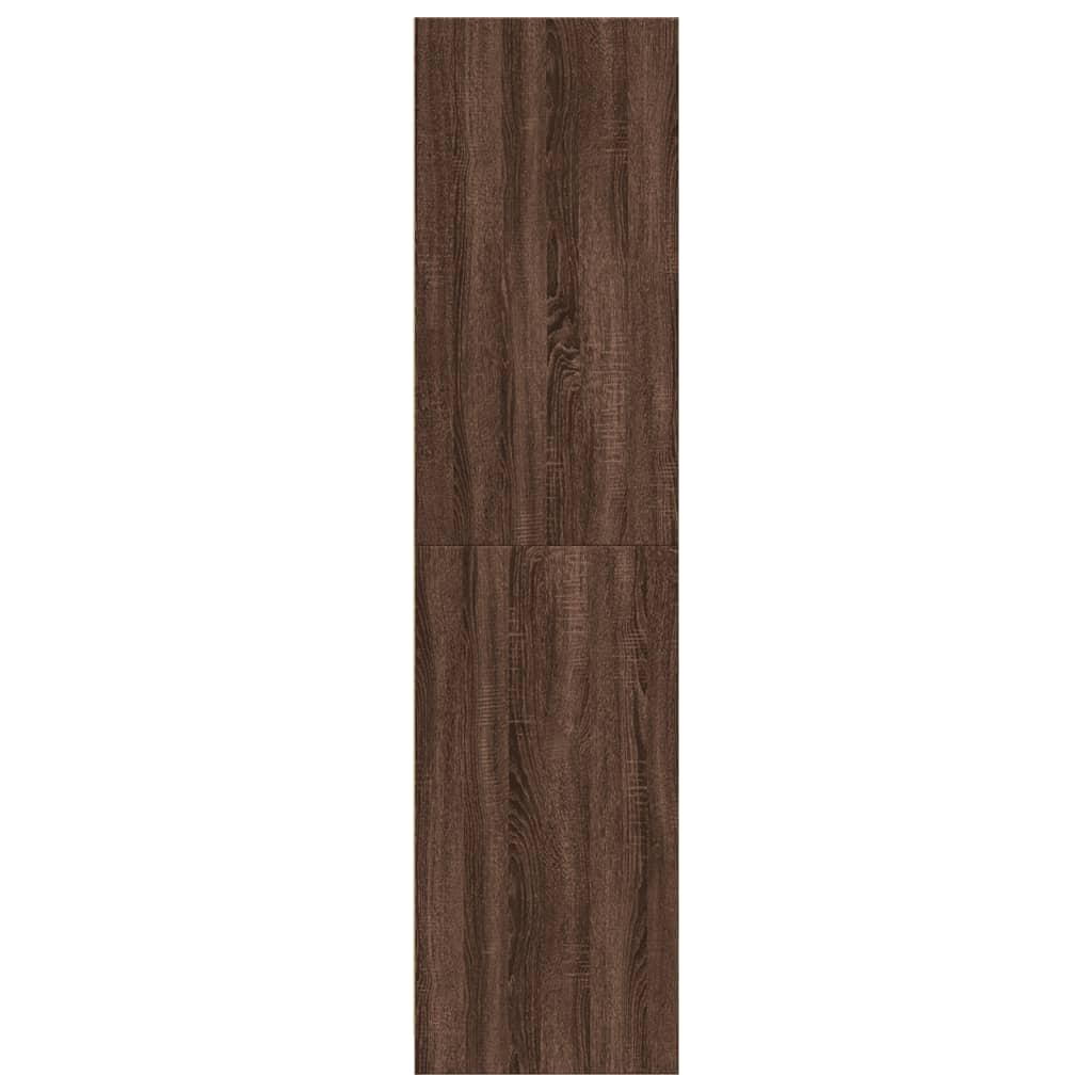 Kledingkast 30x50x200 cm bewerkt hout bruin eikenkleur - AllerleiShop