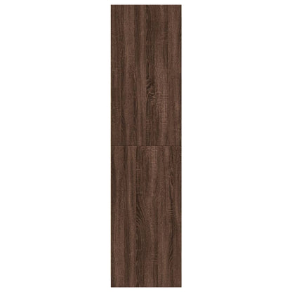 Kledingkast 30x50x200 cm bewerkt hout bruin eikenkleur - AllerleiShop