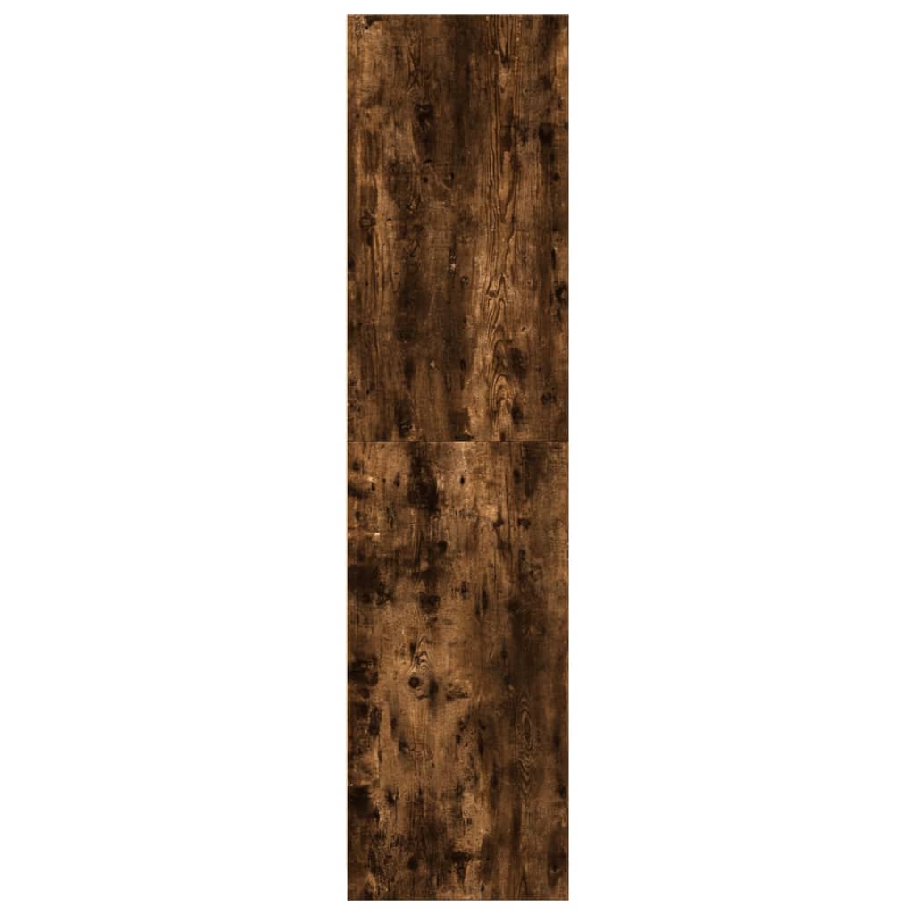 Kledingkast 80x50x200 cm bewerkt hout gerookt eikenkleurig - AllerleiShop