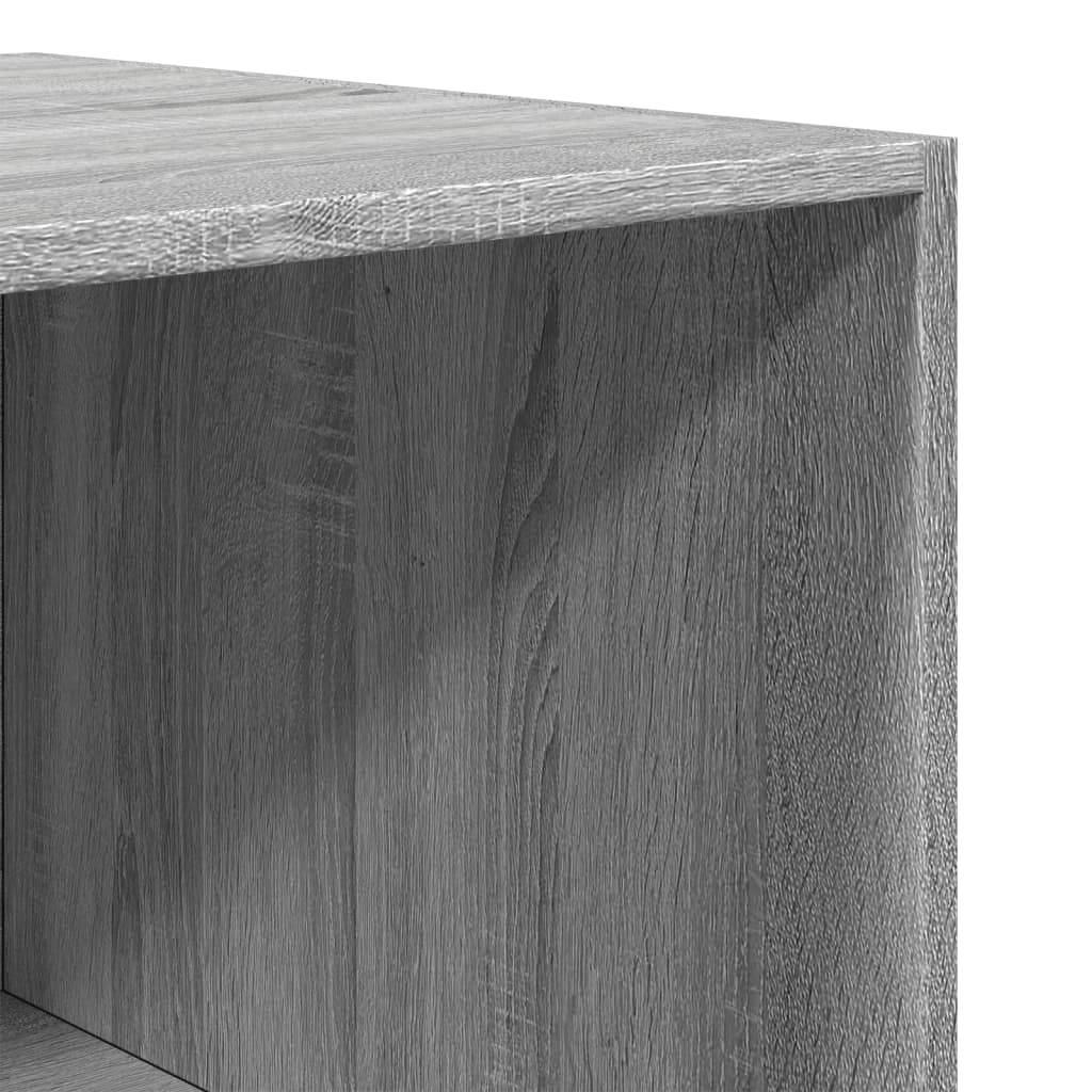 Kledingkast 80x50x200 cm bewerkt hout grijs sonoma eikenkleur - AllerleiShop