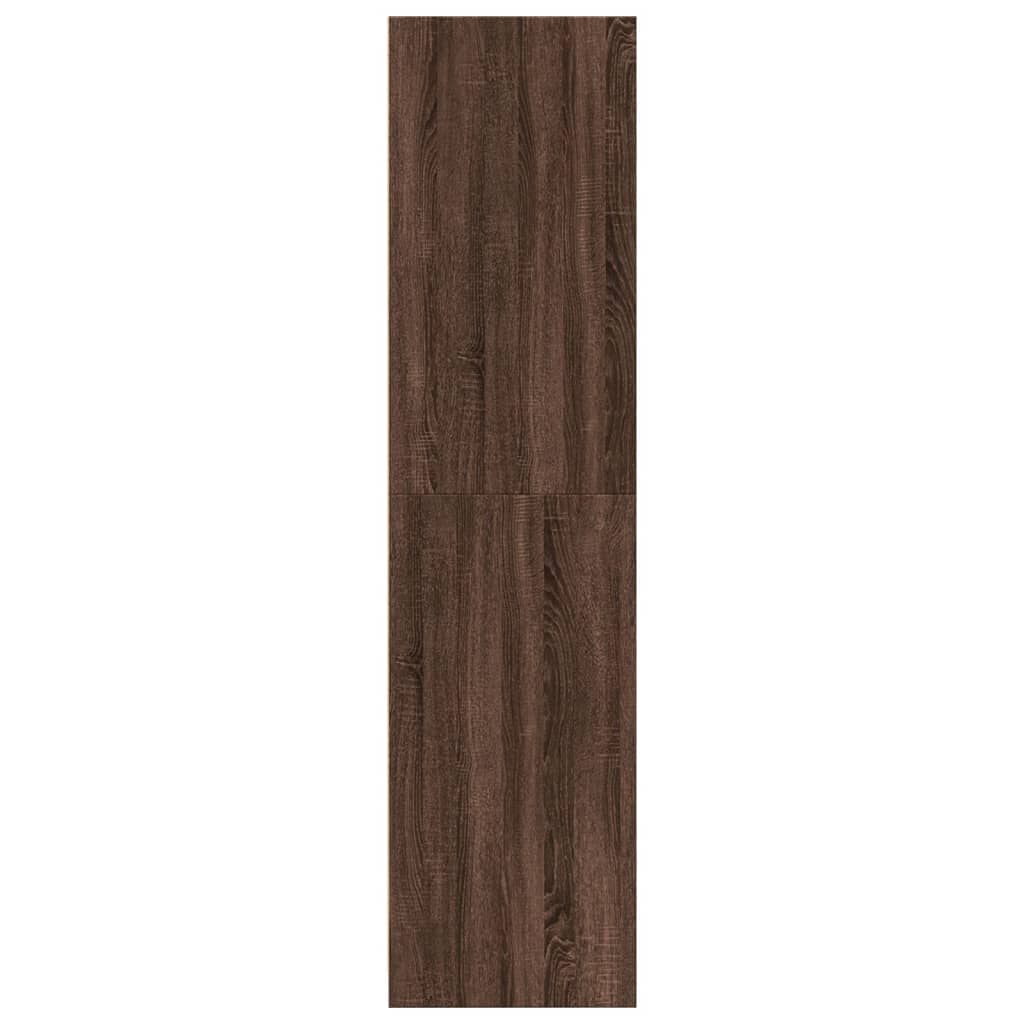 Kledingkast 80x50x200 cm bewerkt hout bruin eikenkleur - AllerleiShop