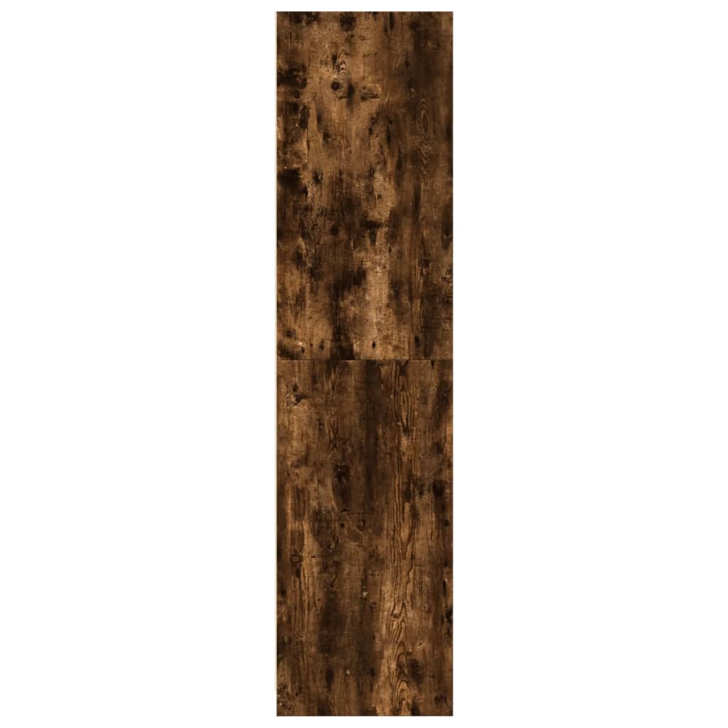 Kledingkast 100x50x200 cm bewerkt hout gerookt eikenkleurig - AllerleiShop