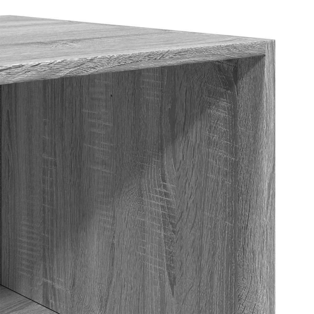 Kledingkast 100x50x200 cm bewerkt hout grijs sonoma eikenkleur - AllerleiShop