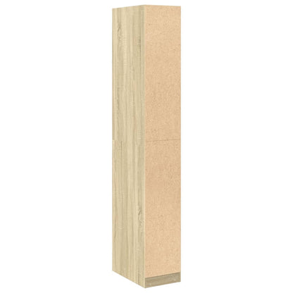 Kledingkast 30x50x200 cm bewerkt hout sonoma eikenkleurig - AllerleiShop