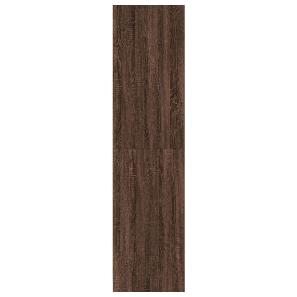 Kledingkast 30x50x200 cm bewerkt hout bruin eikenkleur - AllerleiShop