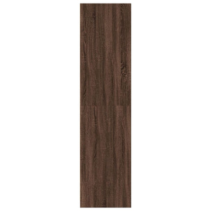 Kledingkast 30x50x200 cm bewerkt hout bruin eikenkleur - AllerleiShop