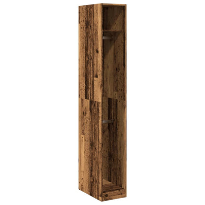 Kledingkast 30x50x200 cm bewerkt hout oud hout - AllerleiShop