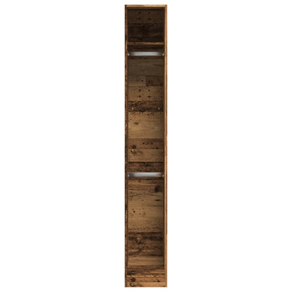 Kledingkast 30x50x200 cm bewerkt hout oud hout - AllerleiShop