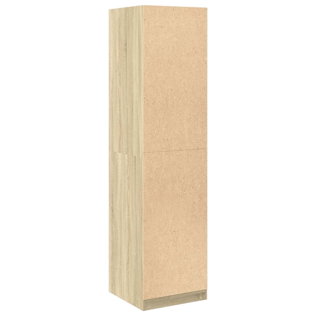 Kledingkast 50x50x200 cm bewerkt hout sonoma eikenkleurig - AllerleiShop