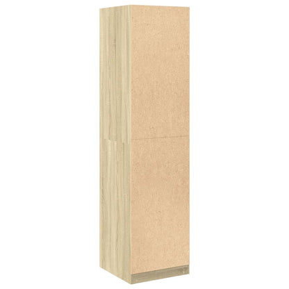 Kledingkast 50x50x200 cm bewerkt hout sonoma eikenkleurig - AllerleiShop