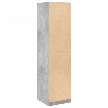 Kledingkast 50x50x200 cm bewerkt hout betongrijs - AllerleiShop