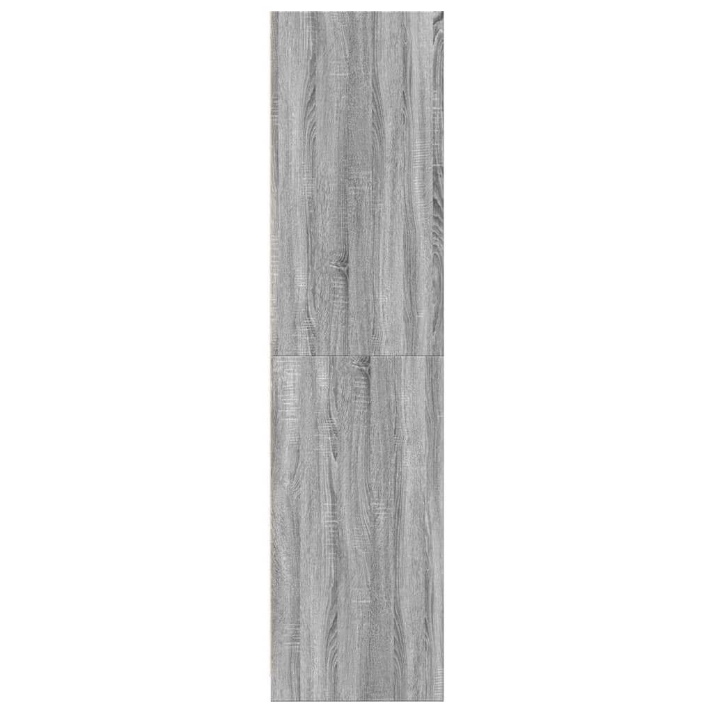 Kledingkast 50x50x200 cm bewerkt hout grijs sonoma - AllerleiShop