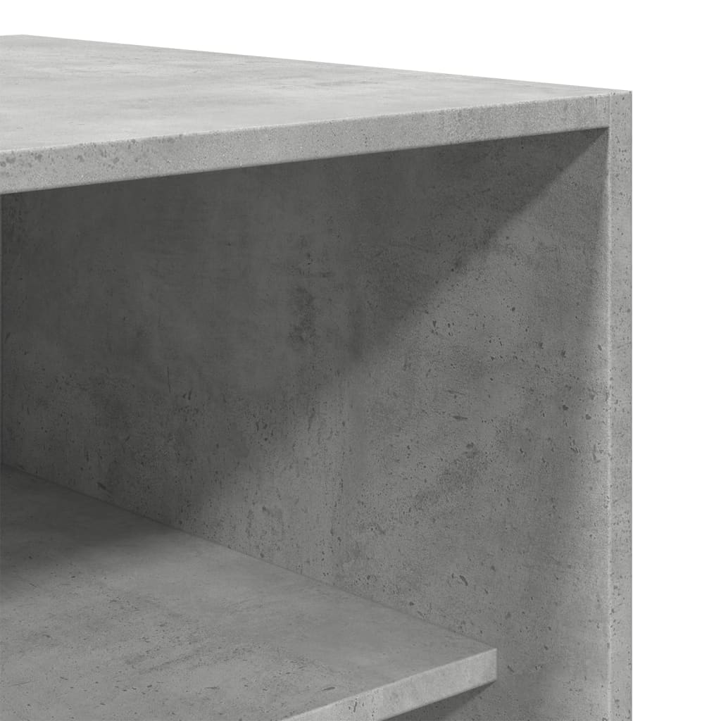 Kledingkast 80x50x200 cm bewerkt hout betongrijs - AllerleiShop