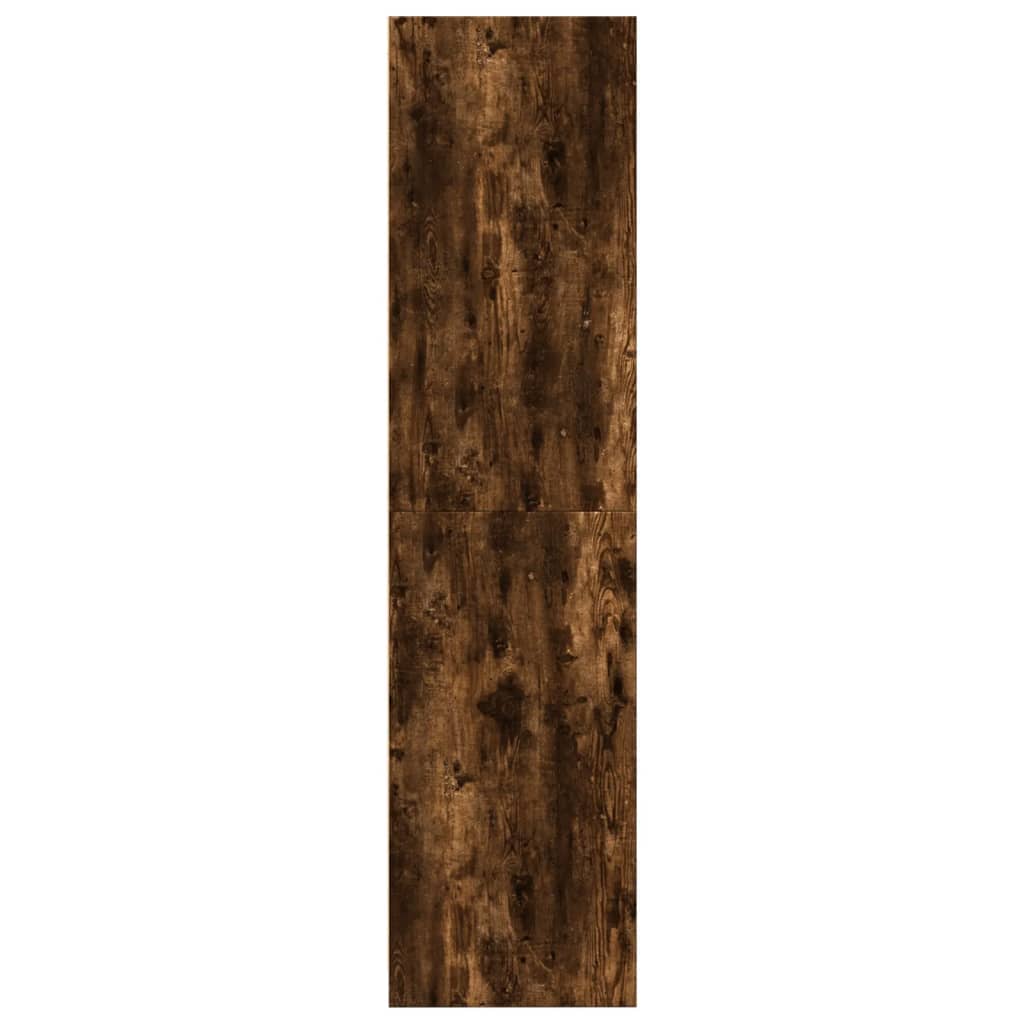 Kledingkast 80x50x200 cm bewerkt hout gerookt eikenkleurig - AllerleiShop