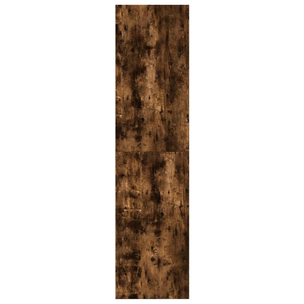 Kledingkast 100x50x200 cm bewerkt hout gerookt eikenkleurig - AllerleiShop